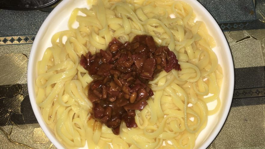 培根炸酱面