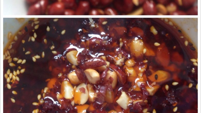 蒜泥白肉,炒<a style='color:red;display:inline-block;' href='/shicai/ 664'>花生</a>,用刀碾碎加入调料里。