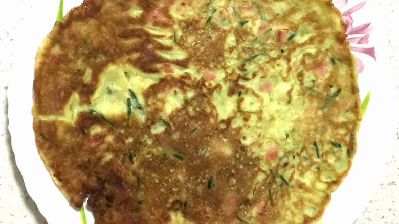 葱香黄瓜火腿鸡蛋饼