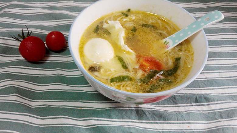 西红柿鸡蛋龙须面,完工~