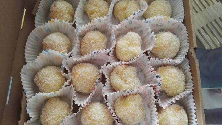 芒果糯米糍,冷藏1小时后，口味更佳！快到嘴里来😄