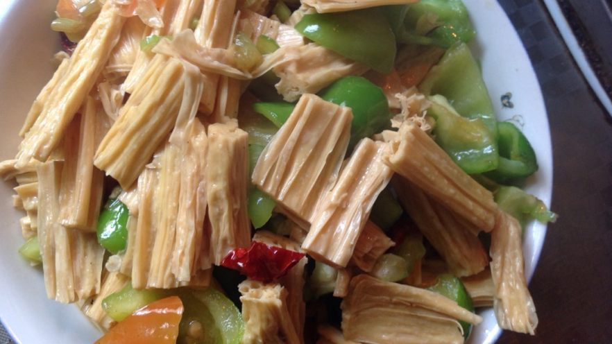 腐竹炒青椒
