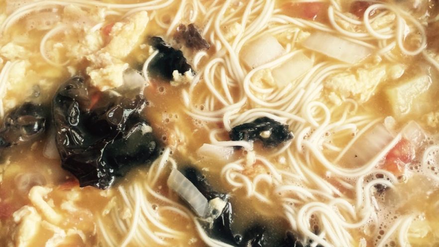 宝贝说就叫“杂锅面”