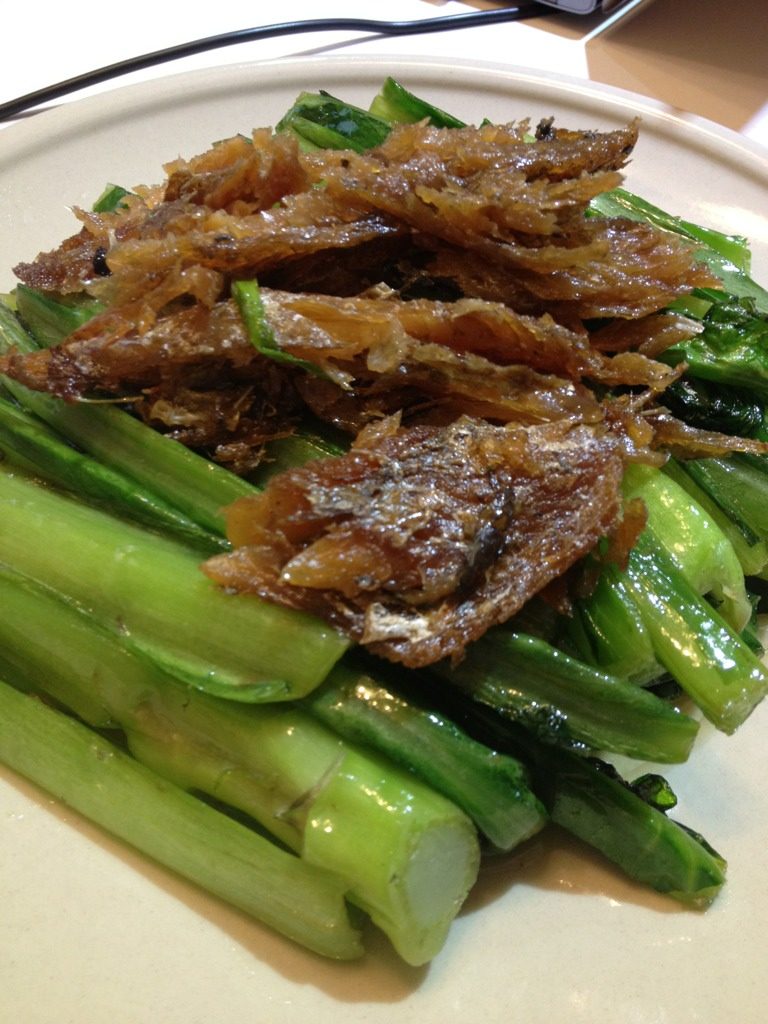 豆豉鲮鱼炒油麦菜