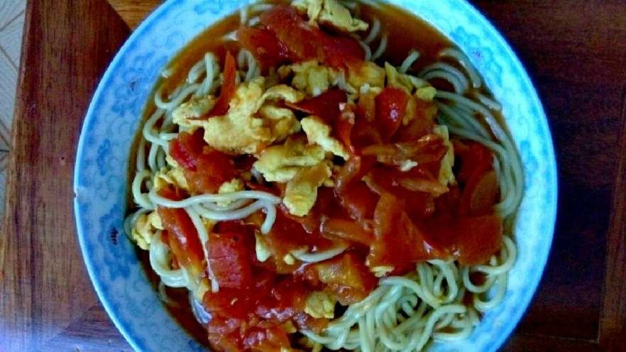 懒人番茄鸡蛋面