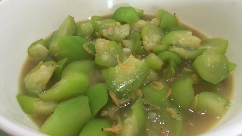 虾皮炒丝瓜