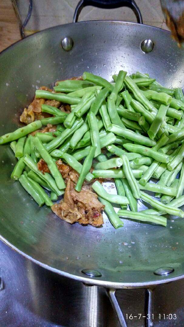 豆角焖面,下豆角