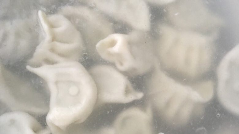 青椒猪肉饺子,下锅。