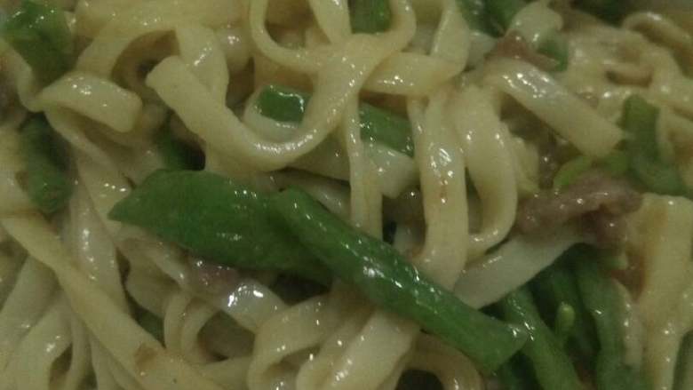 豆角肉丝焖面条