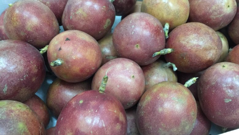 百香果柠檬水,取一个<a style='color:red;display:inline-block;' href='/shicai/ 2068'>百香果</a>