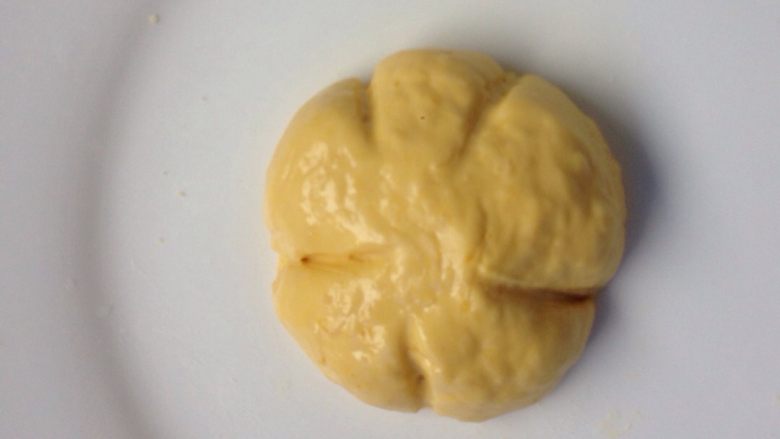 小南瓜糕,用牙签,压痕。