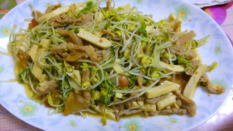 自发豆芽,炒肉类最好吃的了！