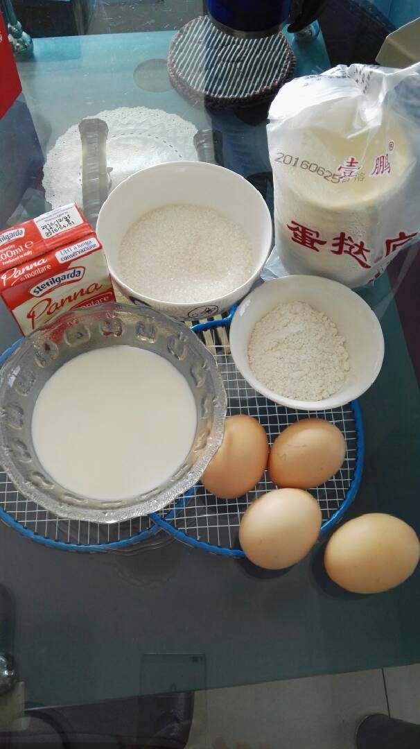 原味蛋挞,先把材料备齐开工