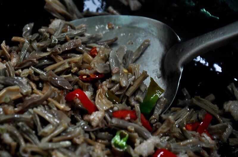 干豇豆五花肉末