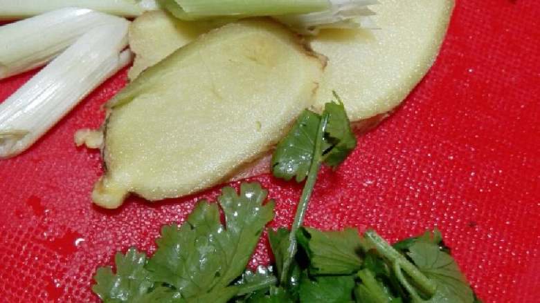 “鲫鱼炖豆腐”绅士私房菜,葱 姜 大料 肉桂 香菜少量备用