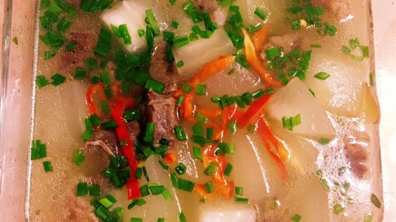 青柠牛腩翡翠冬瓜汤