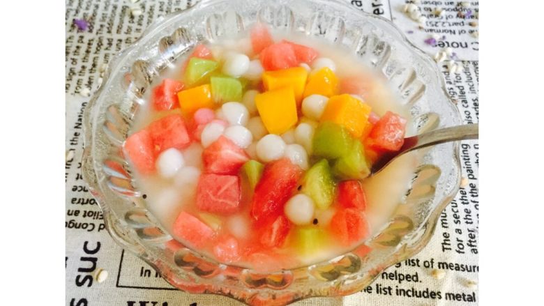 水果小汤圆#有个故事#,水果小汤圆做好了可以开吃啦