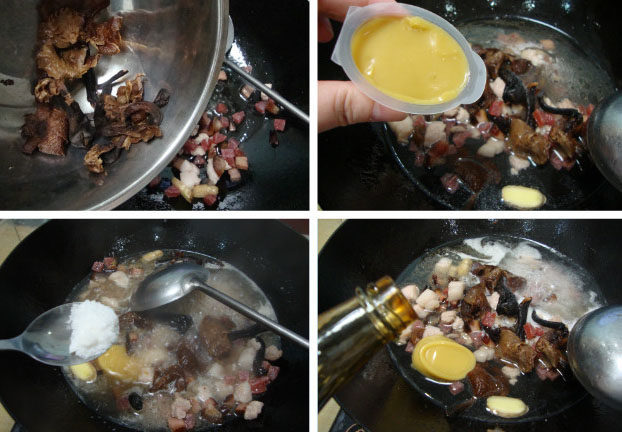 宫廷老豆腐,加水、鸡味浓汤宝、<a style='color:red;display:inline-block;' href='/shicai/ 721'>蚝油</a>、<a style='color:red;display:inline-block;' href='/shicai/ 10588'>糖</a>调味，放少量<a style='color:red;display:inline-block;' href='/shicai/ 762'>老抽</a>调色