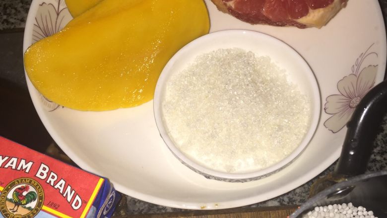 这个夏天你不得不爱的杨枝甘露,材料准备就绪
