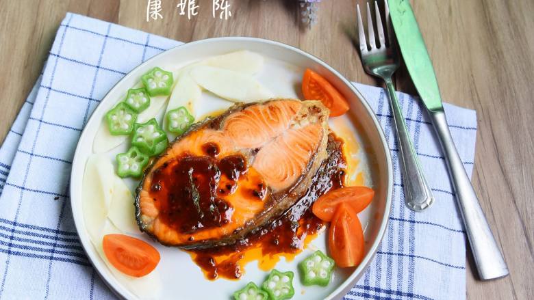 柠香三文鱼扒