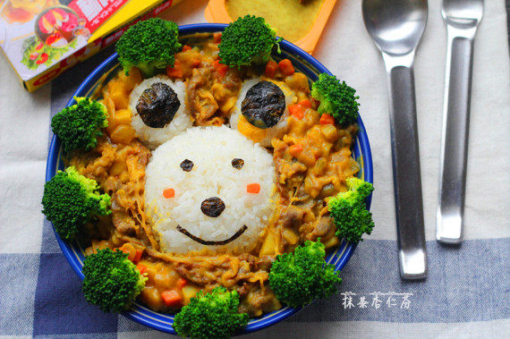 萌萌哒~~~萌小熊咖喱饭