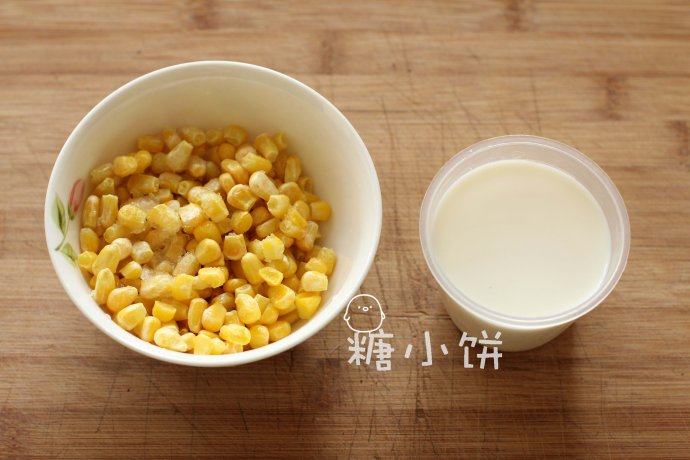 玉米浓汤,冷冻玉米粒105G,牛奶120ML