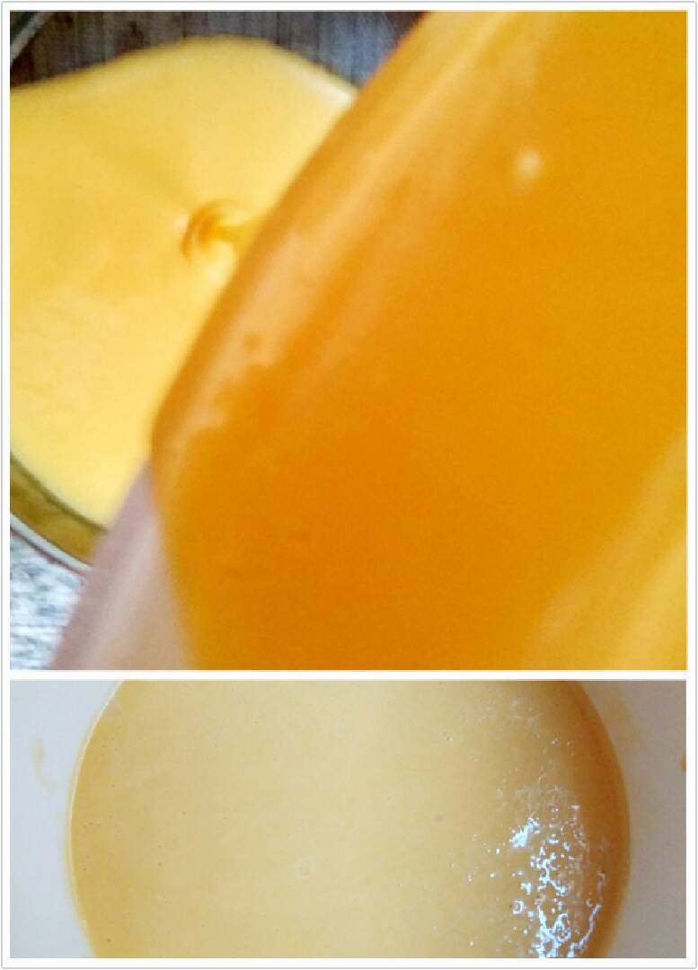 班戟香蕉芒果+#挑战鸡蛋的100种做法#,糊液过筛,把过筛的糊液放入冰箱冷藏。