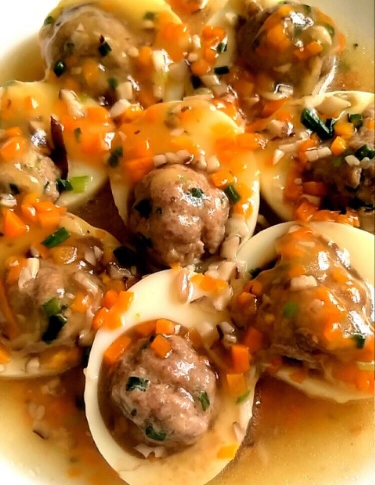 鸡蛋酿肉