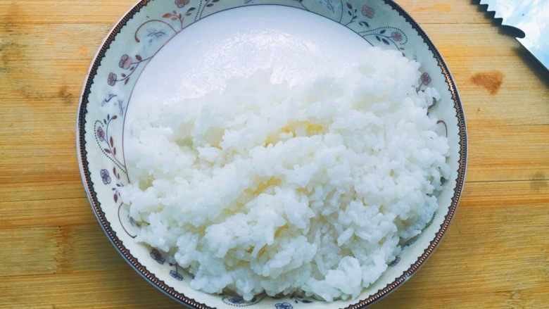 羊肉饭,准备白饭