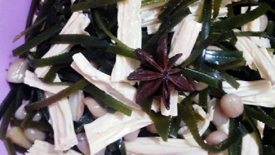 凉拌腐竹海带丝