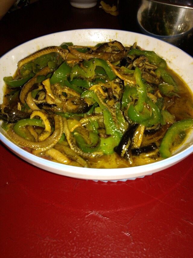 清炒鳝丝,爆火炒