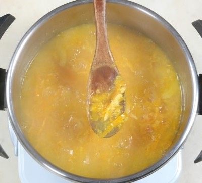 橘子柠檬🍋果酱,开火煮沸