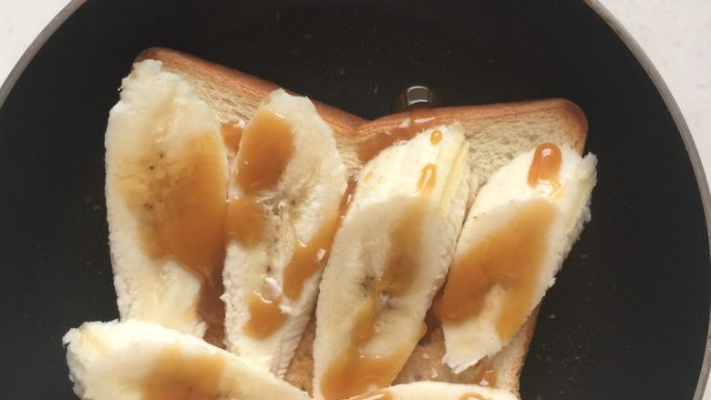 焦糖香蕉面包片,成品～