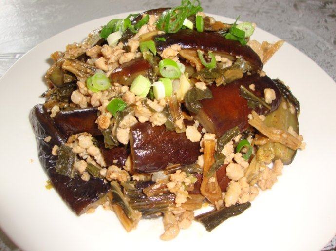 梅干菜的新吃法：梅香茄子 