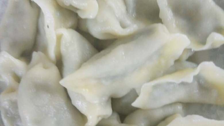 韭菜猪肉水饺😍,上图
