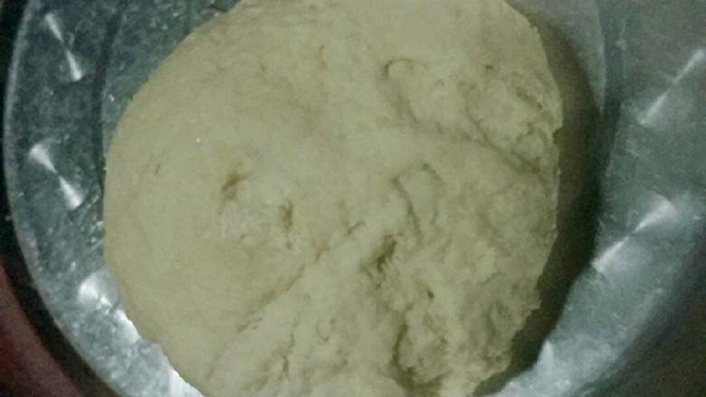葱油饼,初步和成柔软的面团,饧发半小时左右