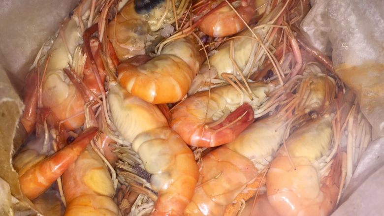 黄油盐焗大虾,完成