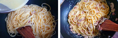 培根奶酱意面~~~分分钟被光盘,装盘后再撒上少许黑胡椒粉即可。