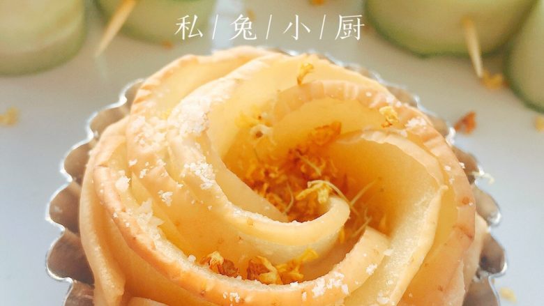 玫瑰苹果塔~,美丽的苹果玫瑰塔,是不是心动啦?