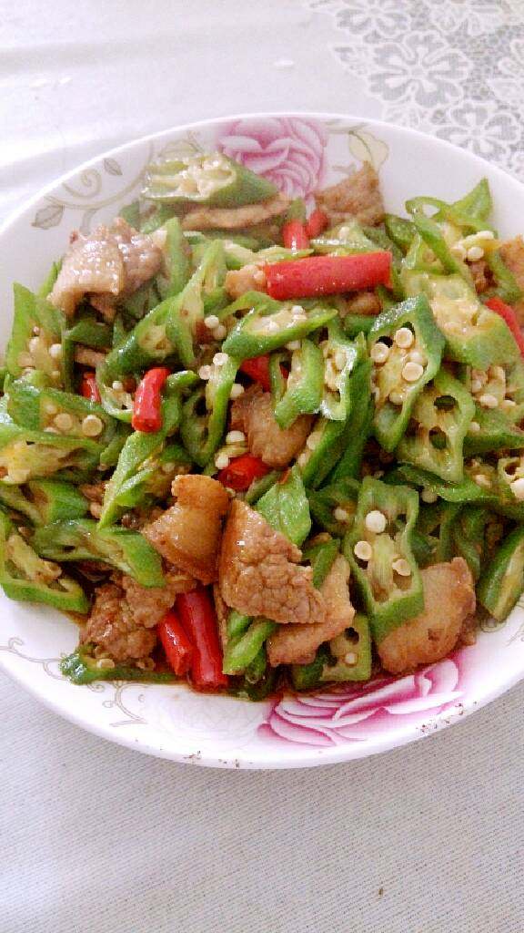 秋葵小炒肉