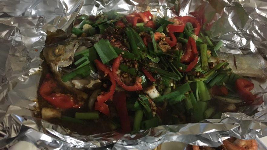 铁板三味鱼