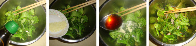 简单又不简单：拌西兰花,趁热倒入<a style='color:red;display:inline-block;' href='/shicai/ 851'>橄榄油</a>、盐、<a style='color:red;display:inline-block;' href='/shicai/ 756'>鸡精</a>、<a style='color:red;display:inline-block;' href='/shicai/ 852'>辣椒油</a>拌匀