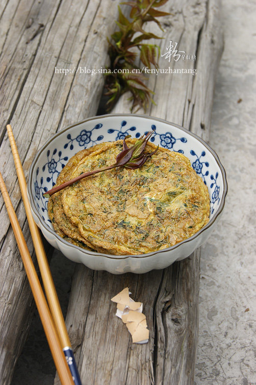 香椿煎蛋饼