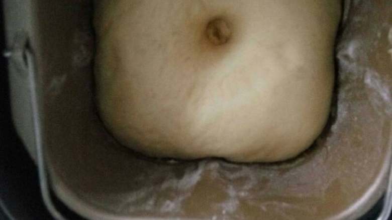 椰蓉面包,和好的面发酵2倍大就好了,拿出来排气
