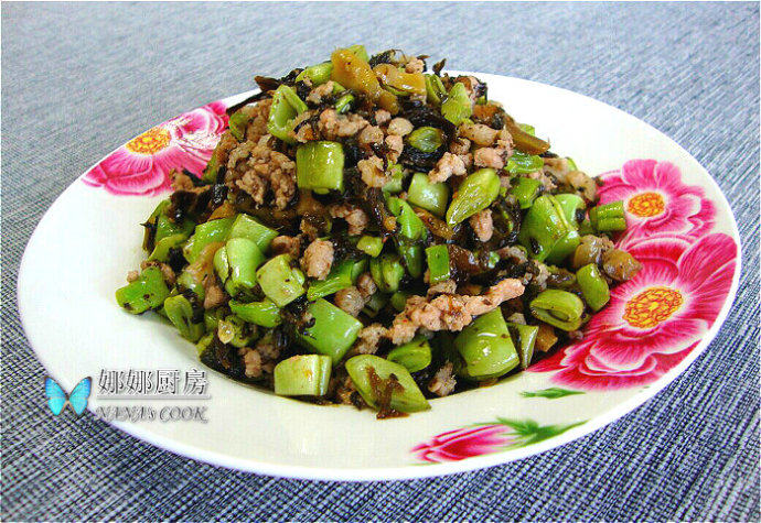 下饭小炒：榄菜四季豆