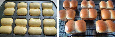 红豆沙小吐司,烤完后脱模移到烤架上放凉后，装入保鲜袋中保存。