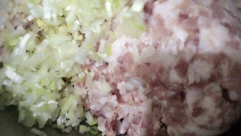 西红柿鸡蛋面#面条变身计划#,肉末,葱姜蒜末(少许盐和鸡精调味)搅拌备用