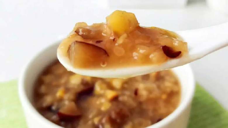 宝宝辅食:栗子红枣粥—喝一碗,热乎乎,营养暖胃又舒心!10M+,稍稍冷却就享用吧。