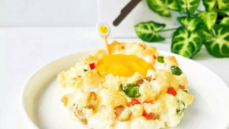 宝宝辅食:玩转鸡蛋系列之—颜值爆表,加强版火烧云,萌萌哒
