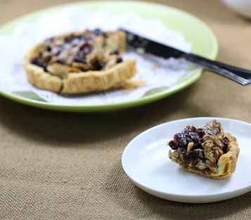 酥脆香甜的下午茶点--蔓越莓核桃派